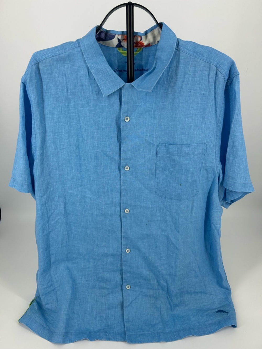 Tommy Bahama Sky Blue Short-Sleeve Button-Down Shirt